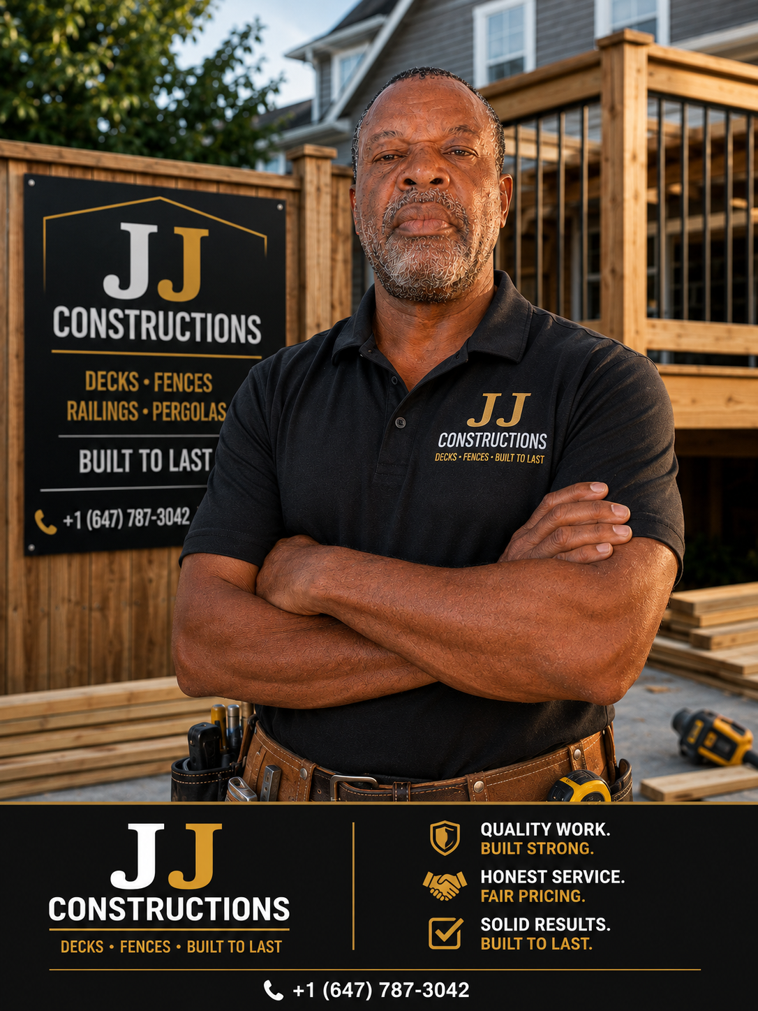 Julien John, Founder & CEO of JJ Constructions Deck & Fence
