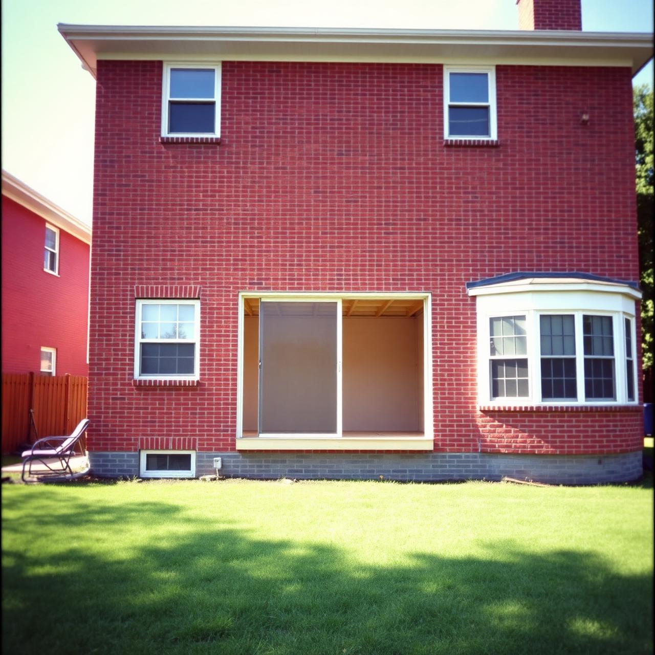 Elevated Cedar Deck with Steel Railings — before